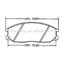 D864 58101-26A00 para frenos de automóviles delanteros Daewoo Hyundai Kia JAC Roewe